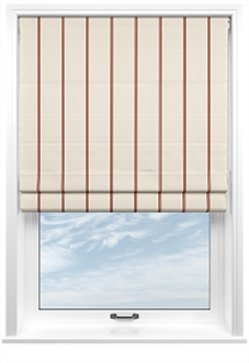 The British Stripe Co. Victoria, Teignbridge No.1 - Twist&Fit Roman Blind
